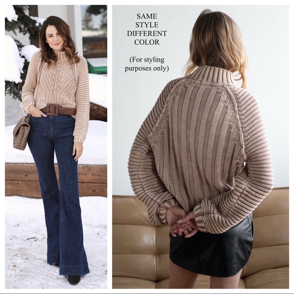 FREE PEOPLE BOHO SWEATER LUXE KNIT PULLOVER A2C - Picture 6 of 13